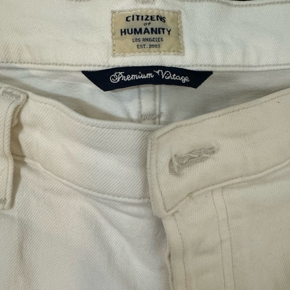 Citizens of Humanity Emerson Slim Boyfriend White Straight Leg Jeans Size 32 - Picture 2 of 9